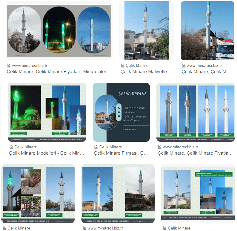 istanbul çelik minare yapımı